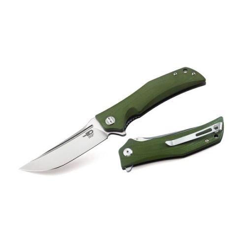 Складной Нож Bestech Scimitar сталь D2, рукоять G10 зеленая (арт. АМ-BG05B-1)