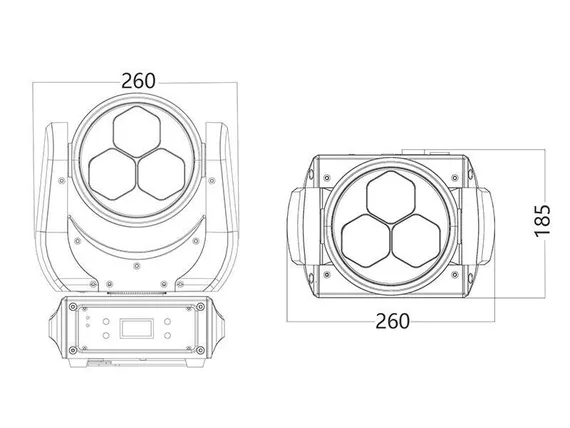 SILVER STAR PLUTO800XE [SS636XCE] вращающаяся голова Wash/Beam, 120Вт