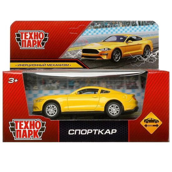 Машина металл СПОРТКАР, 11 см, инерция, кор. Технопарк