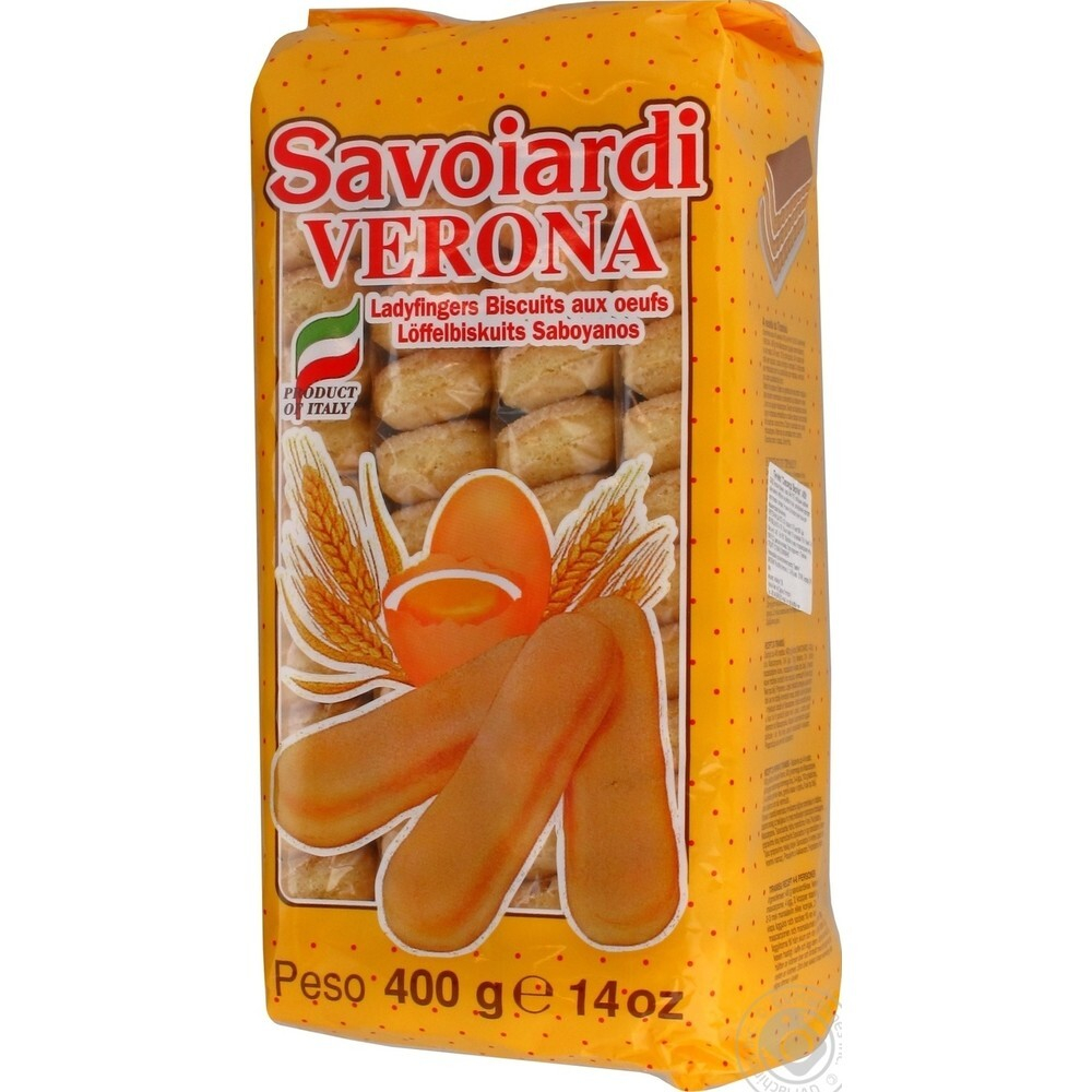 Печенье сахарное Савоярди, 400гр, Verona, Италия, 1уп