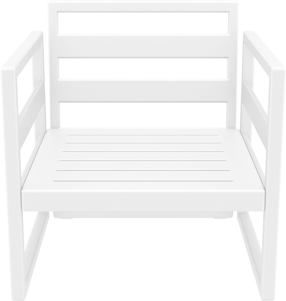 Кресло пластиковое Siesta Contract Mykonos, белый, бежевый