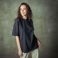Футболка оверсайз "Вb team Графит" унисекс