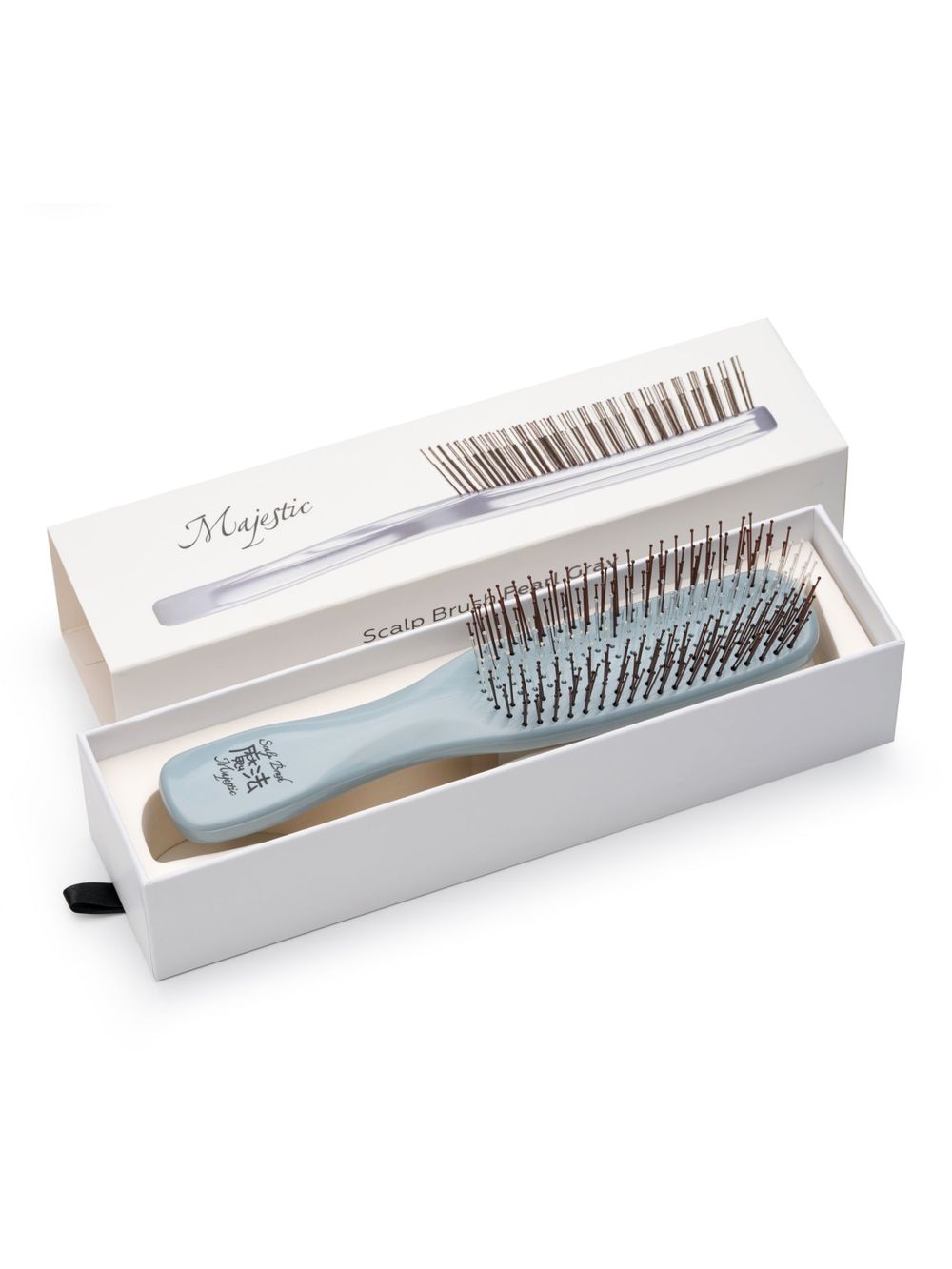 Расческа Majestic Scalp Brush серый жемчуг