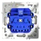Розетка с заземлением и защитными шторками Voltum S70 Шелк VLS040204