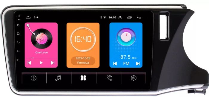 Магнитола для Honda Grace 2015-2020 (правый руль) - GT9-1143 на Android 10