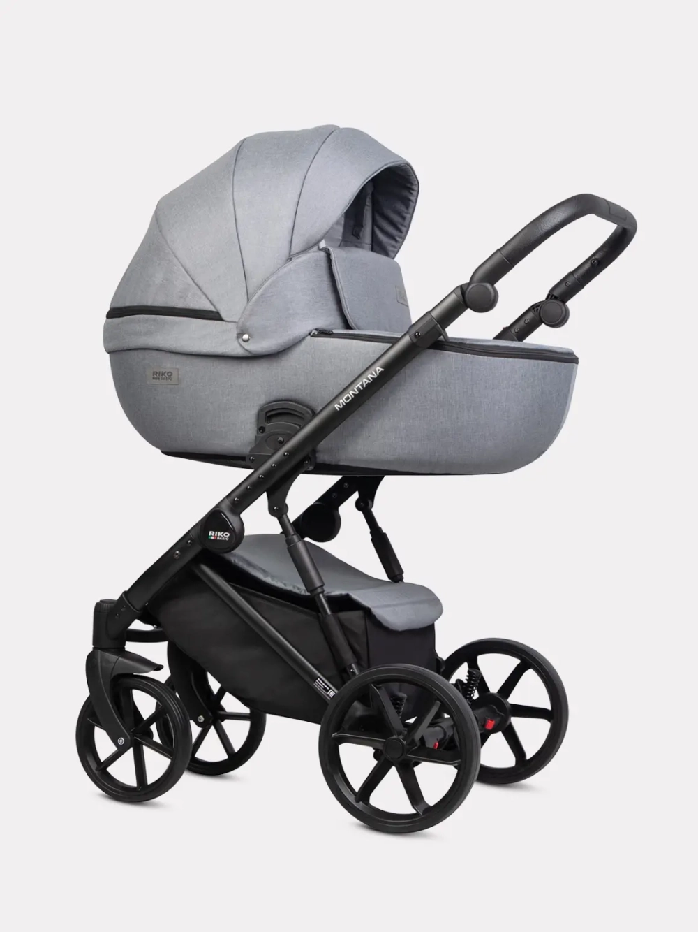 Коляска 2 в 1 Riko Basic Montana цвет 52 Grey (серый)