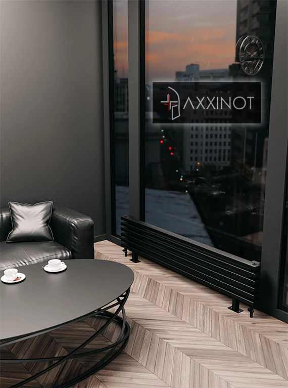 Axxinot Cardea ZN 1500 - напольный трубчатый радиатор шириной 1500 мм