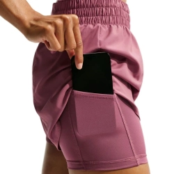 Женские Шорты теннисные Nike Dri-Fit One - pink smoke/white