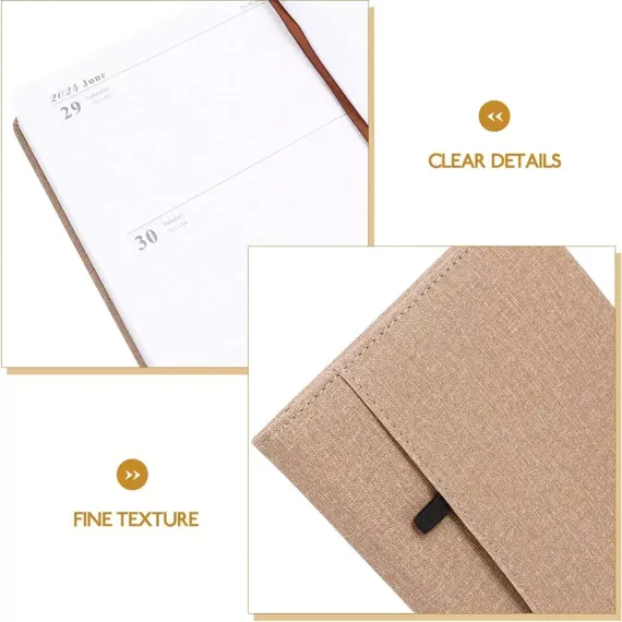 Gündəlik/Ajanda/Ежедневник/Diary Annual Planner 2024 brown 2