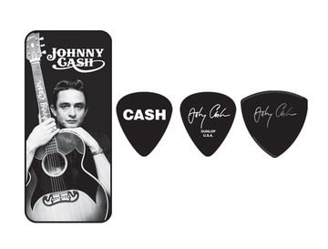 Медиаторы 6шт, средние, в коробочке, Dunlop JCPT01M Johnny Cash Memphis