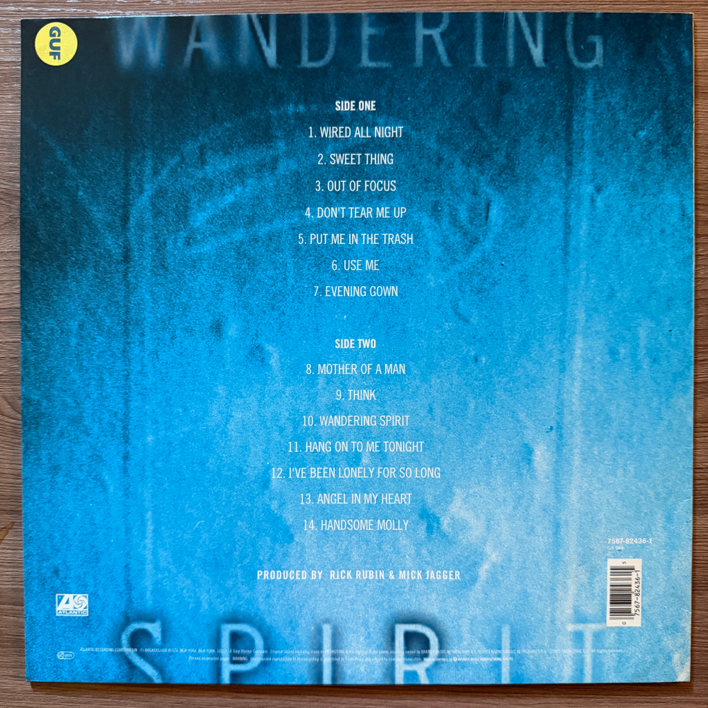 Mick Jagger ‎– Wandering Spirit (Германия 1993г.)