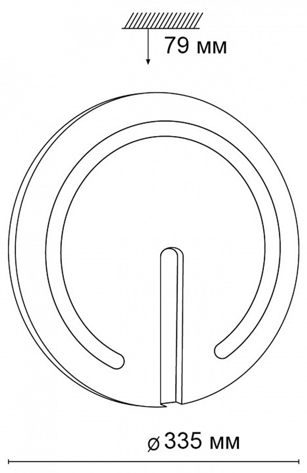 Накладной светильник Sonex Button 3041/CL