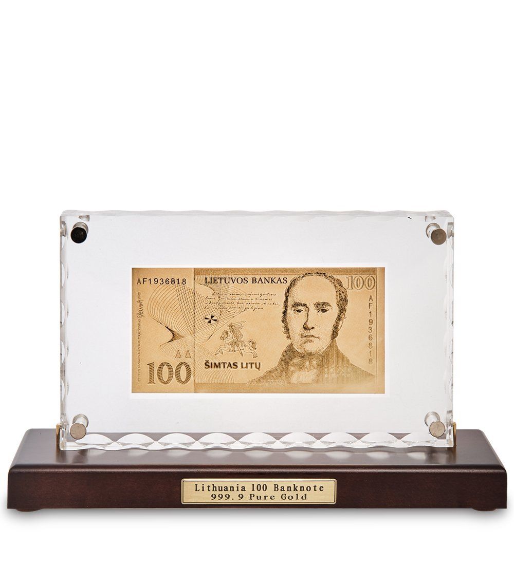 Gold Leaf HB-126 «Банкнота 100 LIT (лит) Литва»
