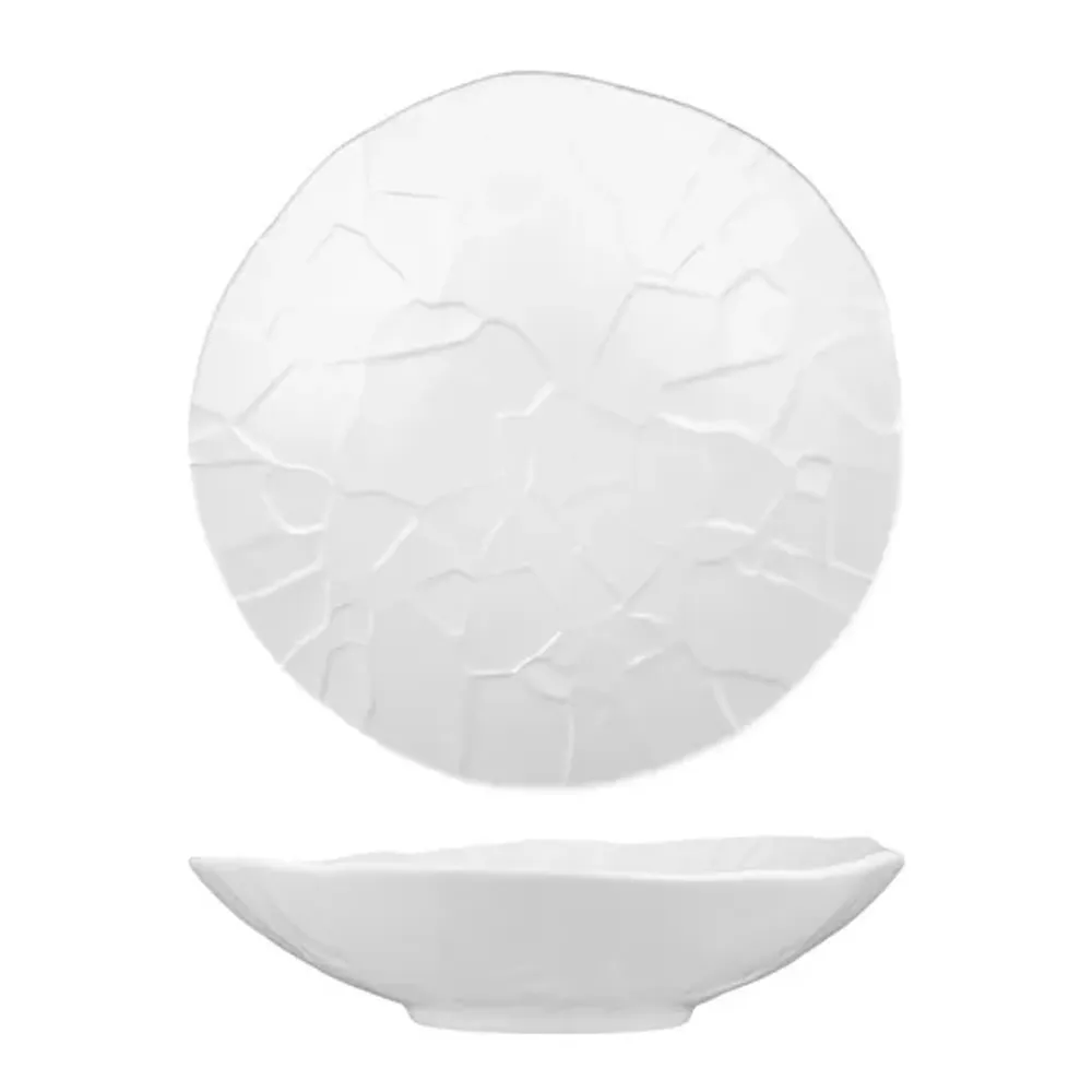 Салатник 1100 мл d 25 см h6 см Texture Style белый фарфор P.L. Proff Cuisine [3]