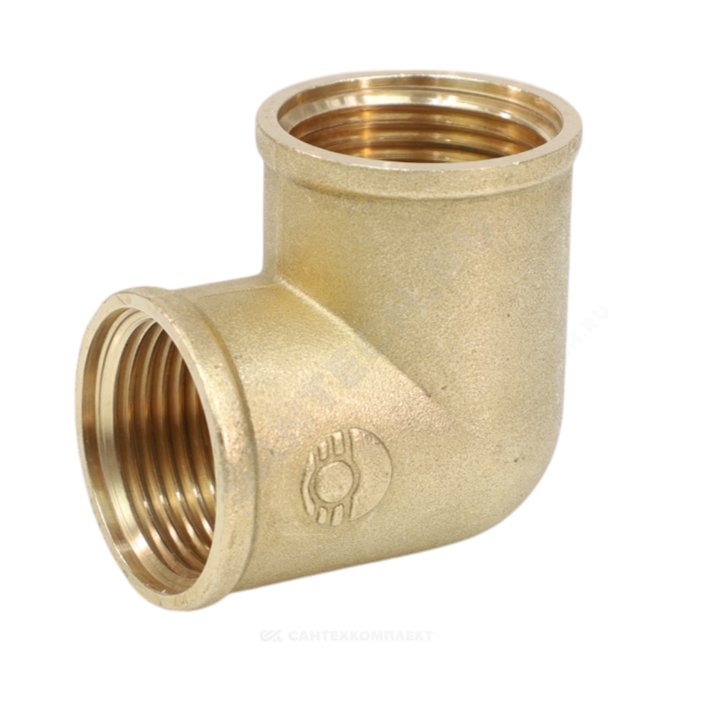 Угольник латунь Ду 25 (1") ВР/ВР VALFEX VF.090.L.100