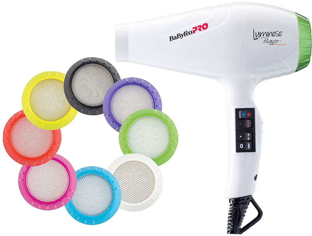 Профессиональный фен BaByliss PRO Luminoso+ Ionic Bianco BAB6360IE 2100w - 3
