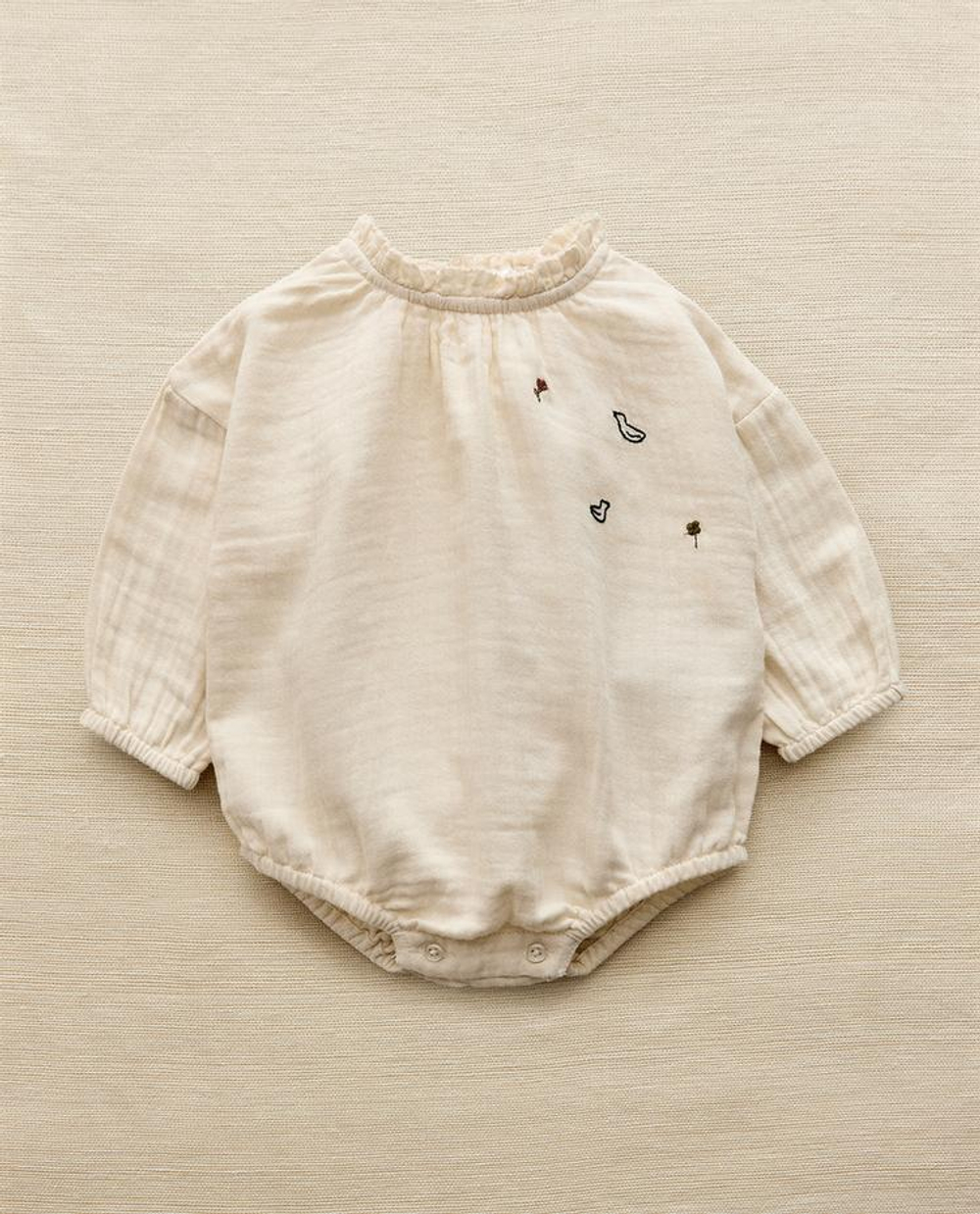 ZARA HOME ДЕТСКИЙ КОМБИНЕЗОН, КРЕМОВЫЙ