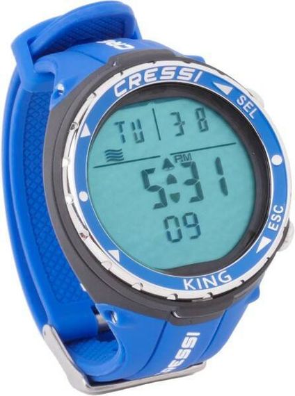 Компьютер наручный для фридайвинга Cressi King Watch синий