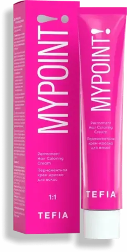 Перманентная крем-краска для волос Tefia MY Mypoint, 10.0 экстра светлый блондин натуральный, 60 мл