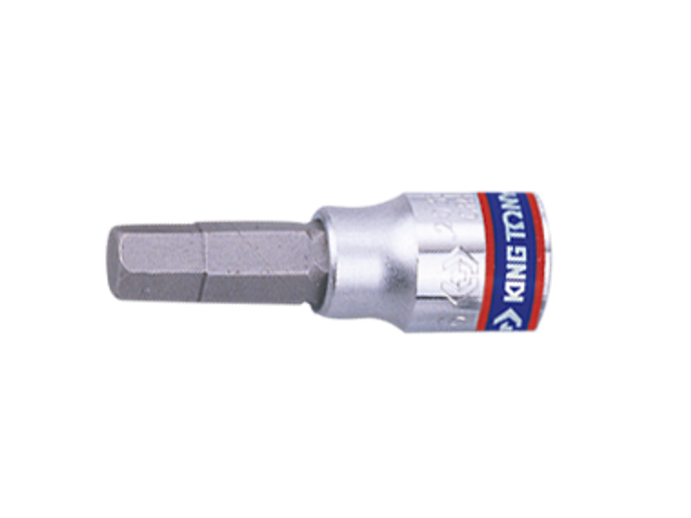 Насадка (бита) торцевая  KING TONY 203503 HEX 1/4” L=37мм 3 мм
