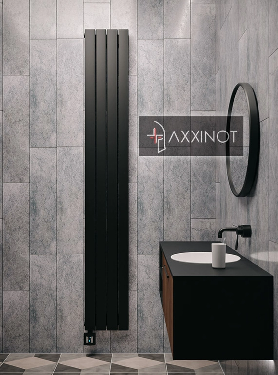Axxinot Adero VE 2000 - вертикальный электрический трубчатый радиатор высотой 2000 мм, черный