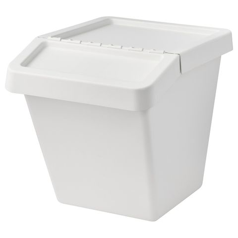 Мусорный бак IKEA SORTERA (СОРТЕРА), Белый, 60 л
