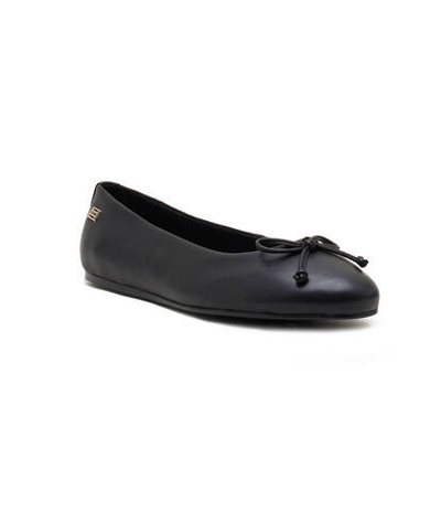 Кожаные балетки essential leather Tommy Hilfiger - черный(FW0FW07768)