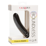Черный силиконовый анальный стимулятор 7” Smooth Probe - 17,75 см. (Цвет: черный)