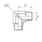 Соединение P90 BSPT 3/8 - BSPT 3/8