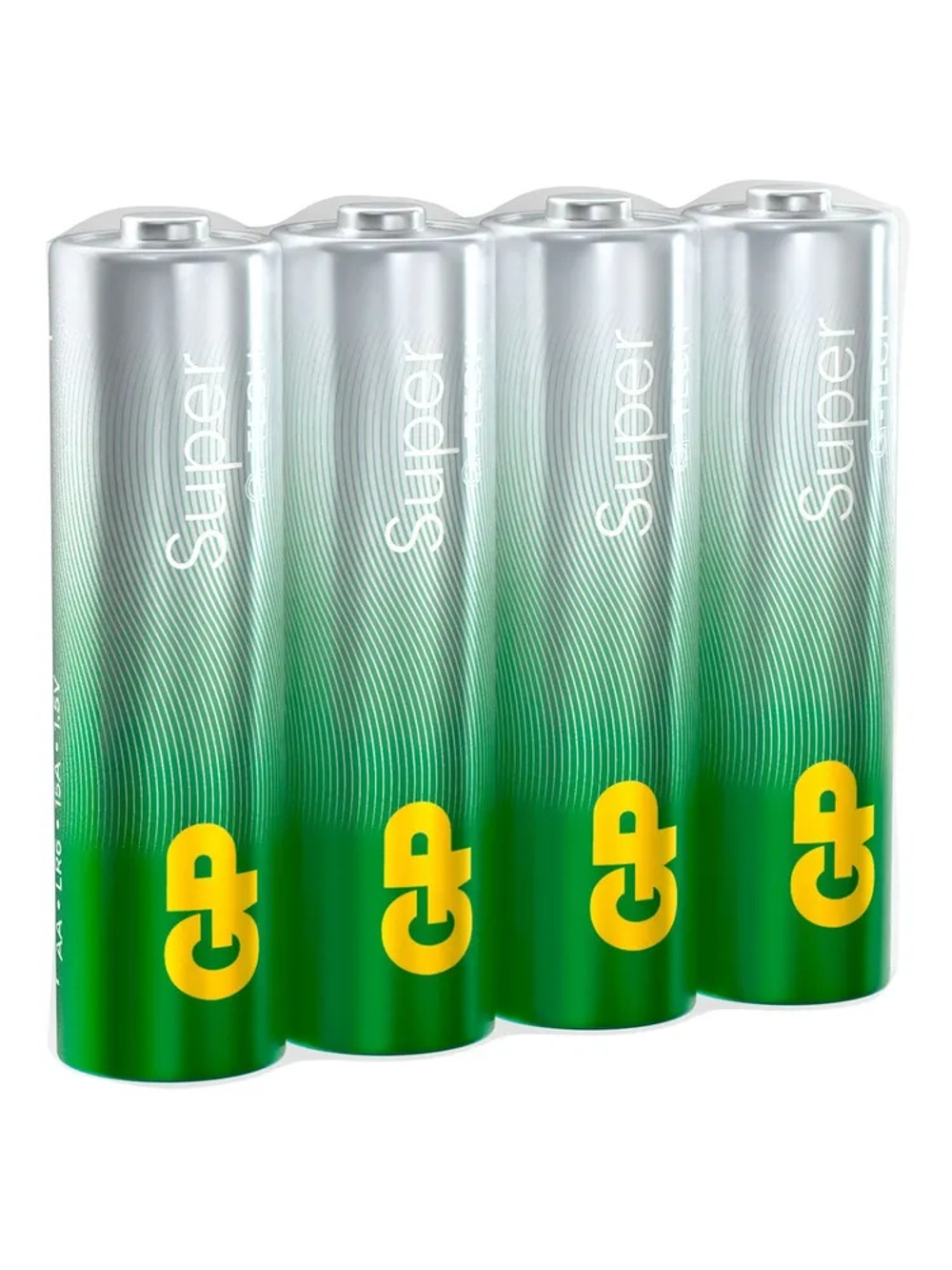 Батарейки алкалиновые GP SUPER G-TECH 15A LR6/316/AA пальчиковые, в спайке 4 шт (комплект 40шт.)