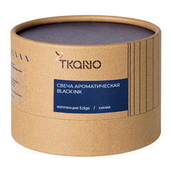 Свеча ароматическая Tkano Edge Black Ink синяя 30ч