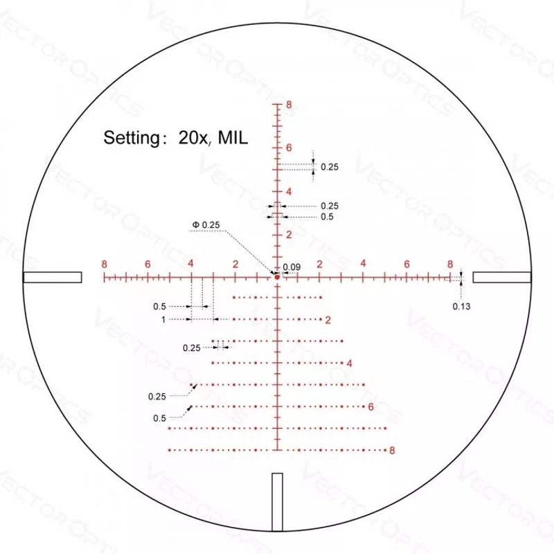 Прицел Vector Optics Continental X6 Tactical 4-24x50 SFP ARI - фото 12