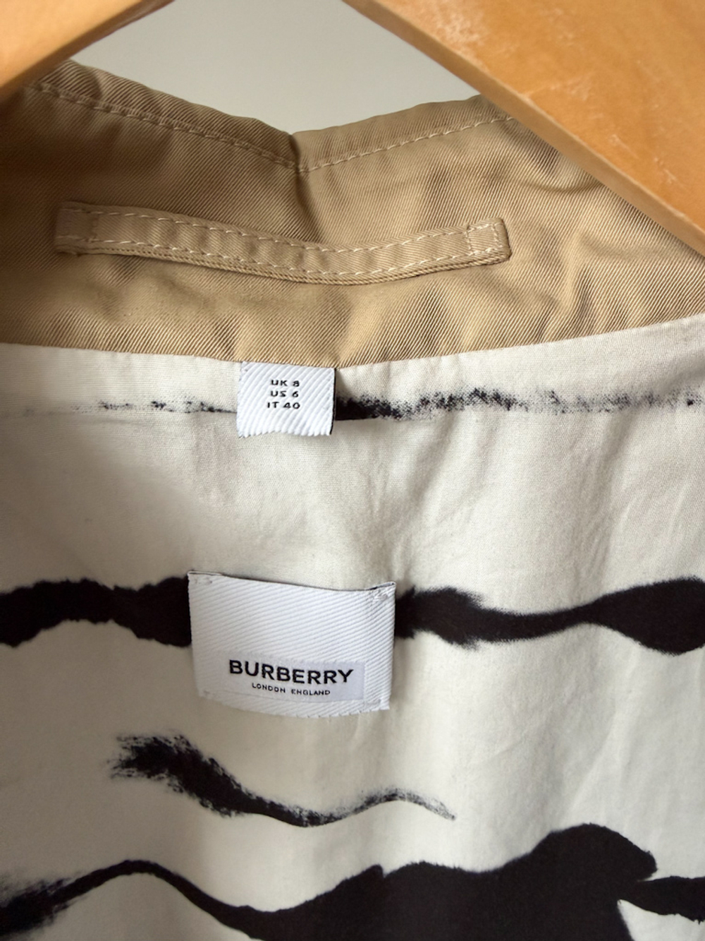 Хлопковый тренч Burberry, XS