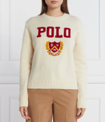 Хлопковый свитер POLO RALPH LAUREN - кремовый(211910471)