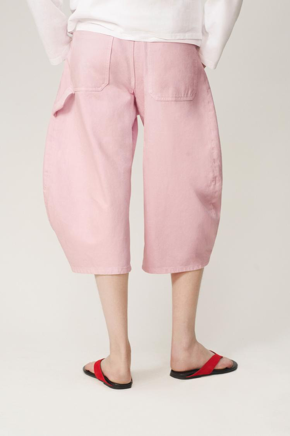 ZARA ШОРТЫ С ЗАЩИПАМИ — THE ITEM ZARA WOMAN, РОЗОВЫЙ