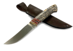 Нож Хищник, Bohler S390, макумэ ганэ, зуб мамонта, кап.клена