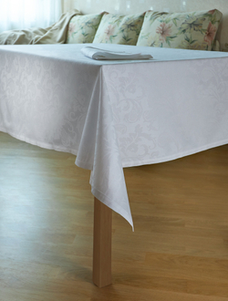 Скатерть 180x320 и 12 салфеток EmilioGatti Florida Bianco