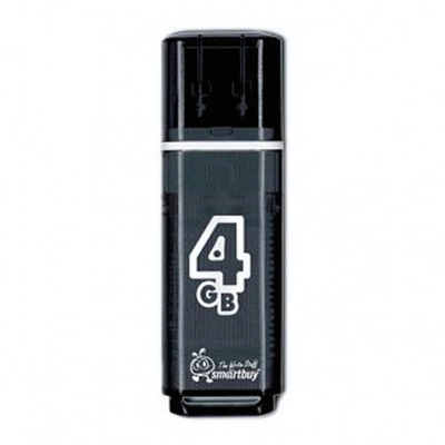 Флеш-накопитель 4 Gb Smartbuy Glossy Black