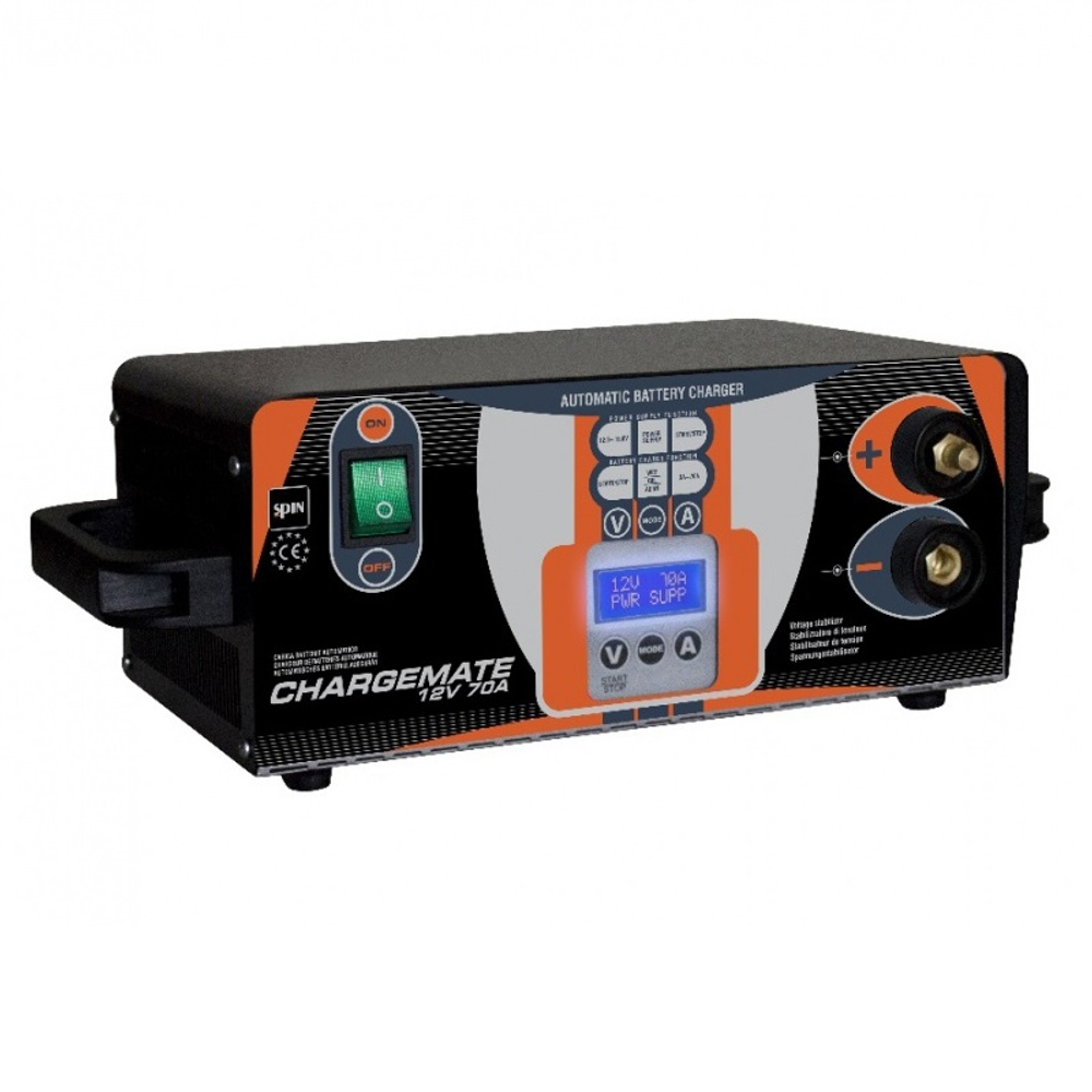 CHARGEMATE 12 V 70 А Микропроцессорное автоматическое зарядное устройство, 12 В, 70 А, SPIN (Италия)