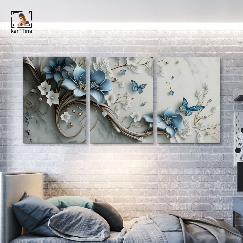 Картина karTTina "ЖУРАВЛИ ЛЕТЯТ", 150 см х 70 см