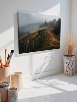 Картина на стену 40 X 50 Деревушка заброшенная