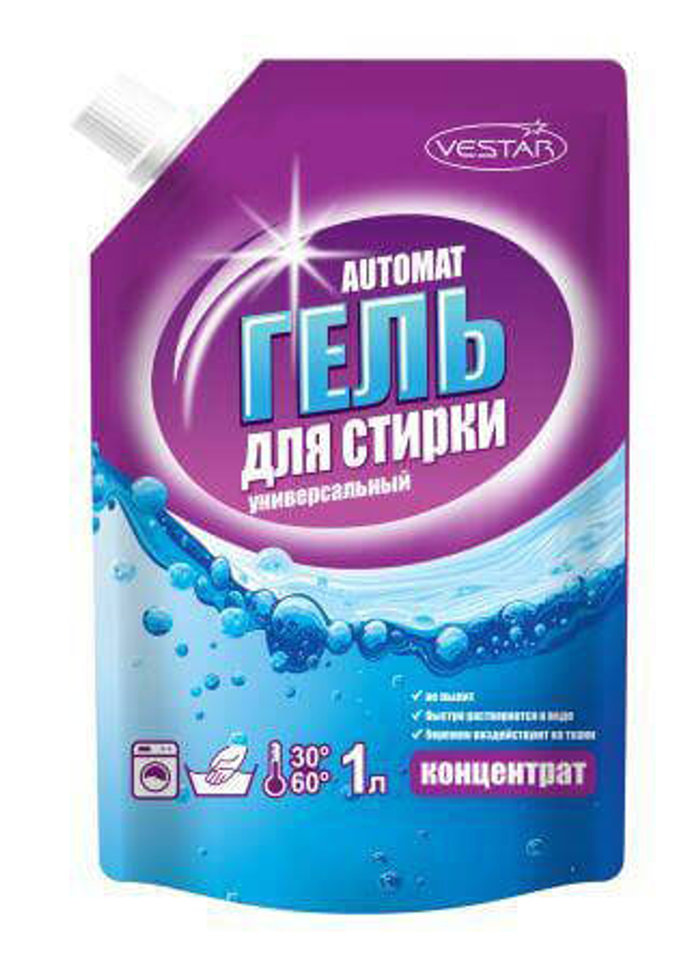 Гель для стирки Vestar универсальный  1,0 л.