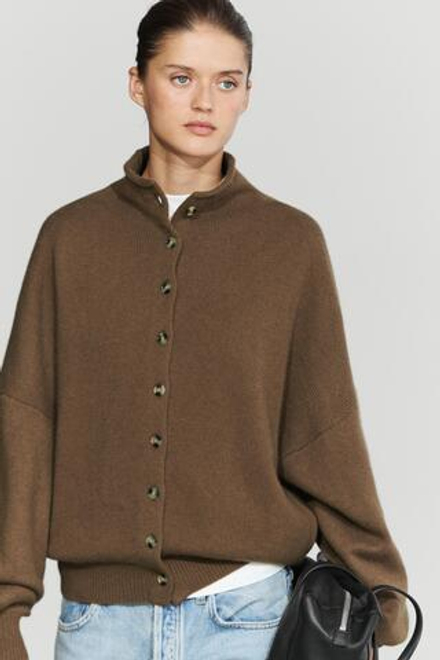 Massimo Dutti Кардиган из шерсти и кашемира, карамельный