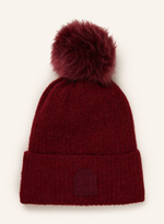 Шапка PARAJUMPERS POWER ALPACA POM POM HAT 355 бордовый