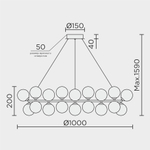 Подвесной светильник MODESTYLE MS.8055.20 BK