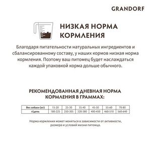 Сухой корм Grandorf DOG Turkey MAXI для взрослых собак крупных пород, индейка