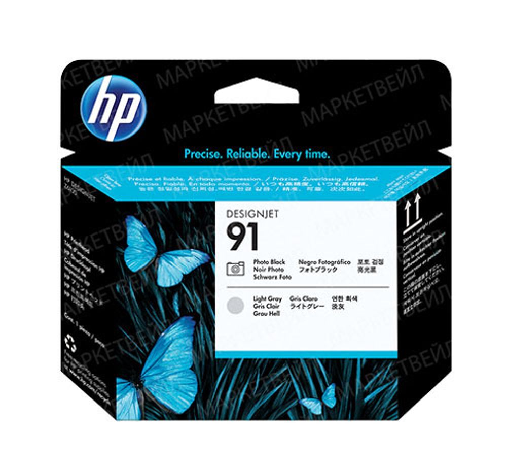 Печатающая головка HP 91 черная фото и светло-серая Печатающая головка HP 91 черная фото и светло-серая