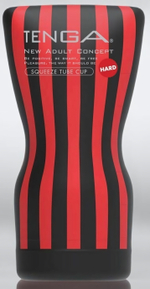 Мастурбатор TENGA Squeeze Tube Cup Hard (Цвет: черный)