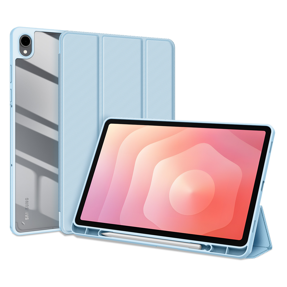 Чехол книжка синего цвета для планшета Samsung Galaxy Tab S11, серия Toby Series Case от Dux Ducis
