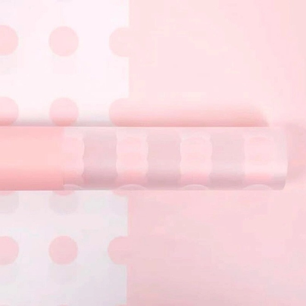 Пленка матовая "Bubble" (10м) РОЗОВЫЙ